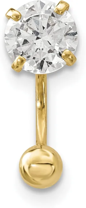 14k CZ Eyebrow Jewelry
