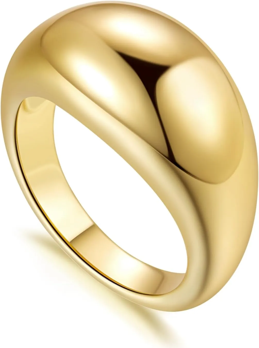 14K Gold Rings for Women & Men Womens Ring Chunky Gold Rings for Womens Non Tarnish Jewelry for women 5-9