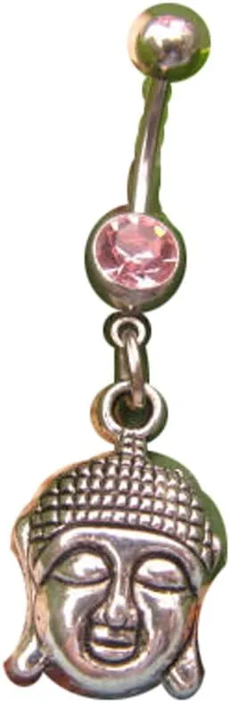 2Pcs Buddha Belly Button Ring, Navel Rings, Body Jewelry, Body Piercing, Yoga Zen Jewelry