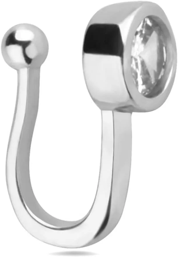 3 PCS Piercing Jewelry Pack, Gold Nose Rings Stainless U Shape Piercing Jewelry Earrings