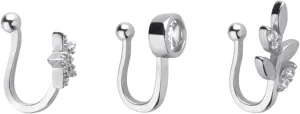 3 PCS Piercing Jewelry Pack, Gold Nose Rings Stainless U Shape Piercing Jewelry Earrings