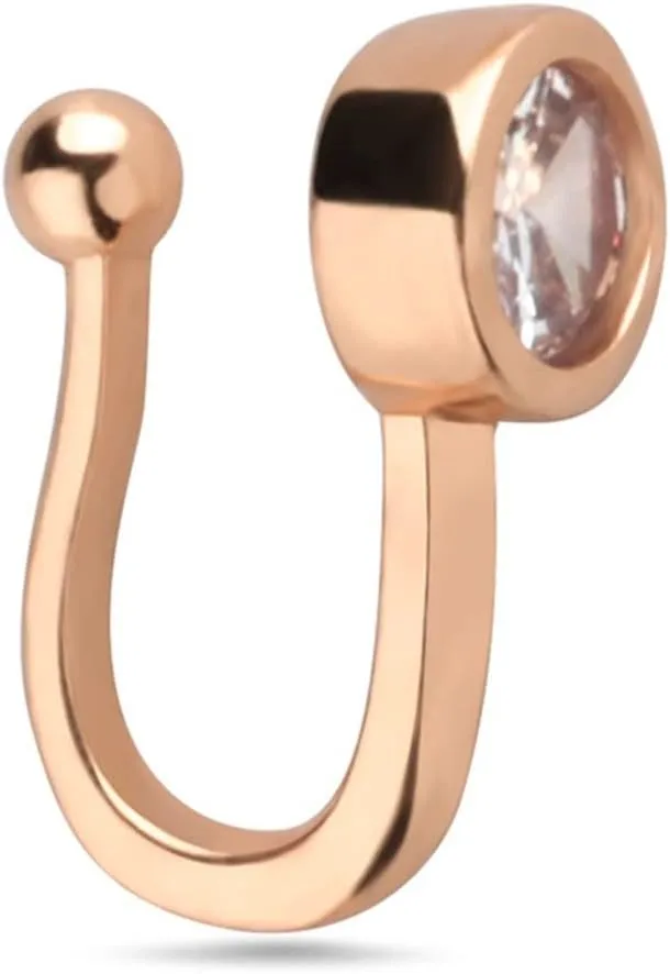 3 PCS Piercing Jewelry Pack, Gold Nose Rings Stainless U Shape Piercing Jewelry Earrings