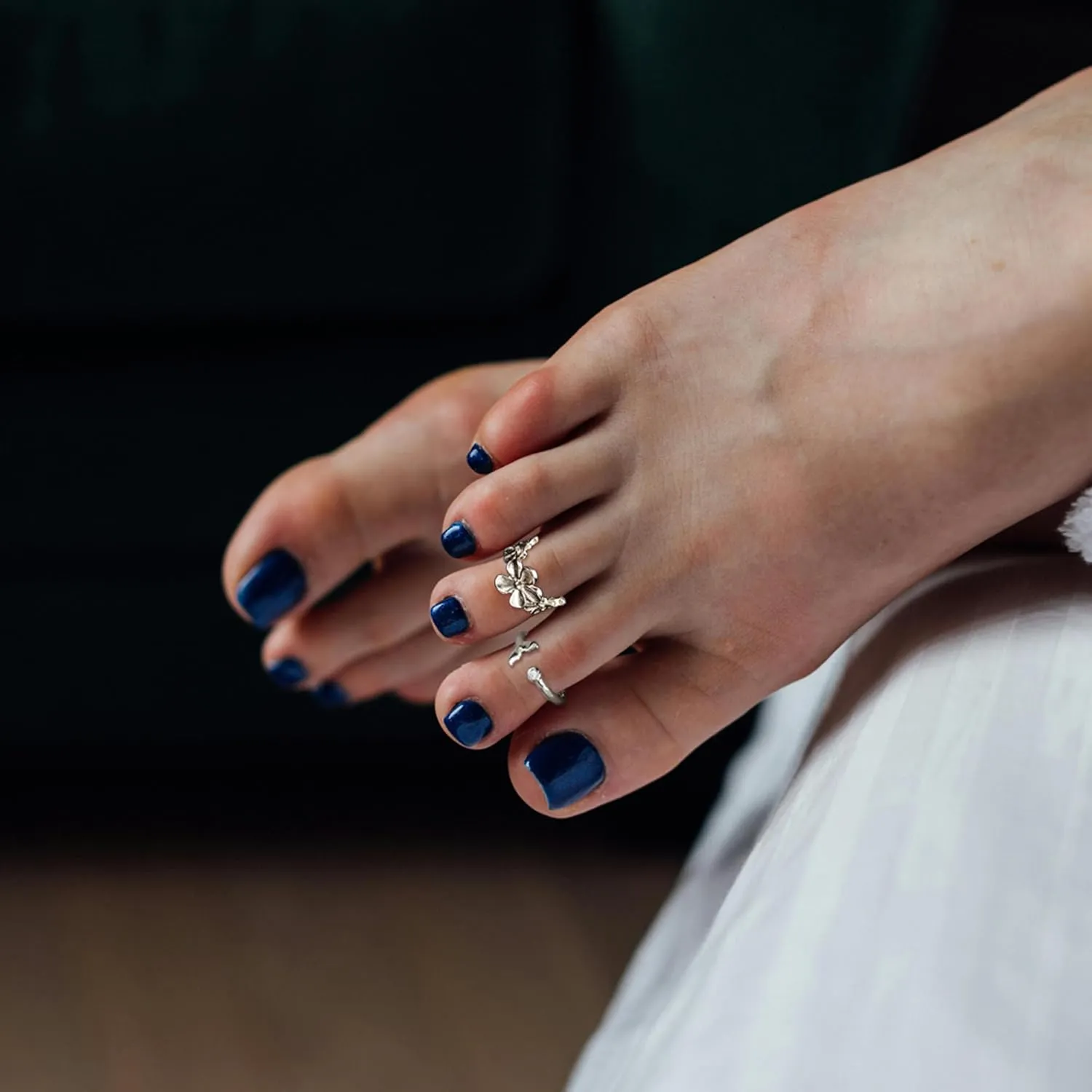 46 Pcs Toe Rings for Women Adjustable Vintage Bohemian Toe Ring Set Open Snake Flower Band Knuckle Tail Ring Silver Gold Plated Summer Beach Foot Jewelry