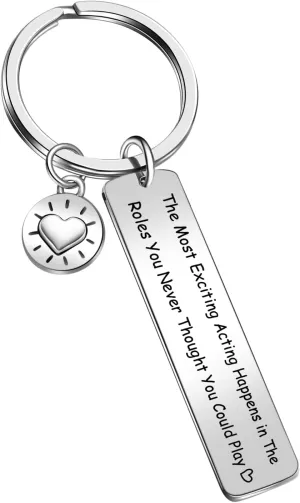 Actor Jewelry Film school student Gift Theatre Gift Performer Keychain Actress Gift Drama Gift Acting Gift Theater Jewelry Performer Gift Actress Jewelry Videographer Gift