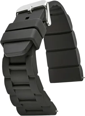 ALPINE Sporty Premium Silicone Adjustable Watch Band - Replacement Rubber Watch Bands for Women & Men - Multi-purpose Waterproof Watch Straps - Compatible with Regular & Smart Watch Bands