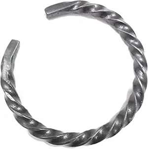 ARTIZANSTORE Hand Forged Twisted Viking Braided Bracelet Viking Arm Ring Norse Jewelry Nordic Jewelry