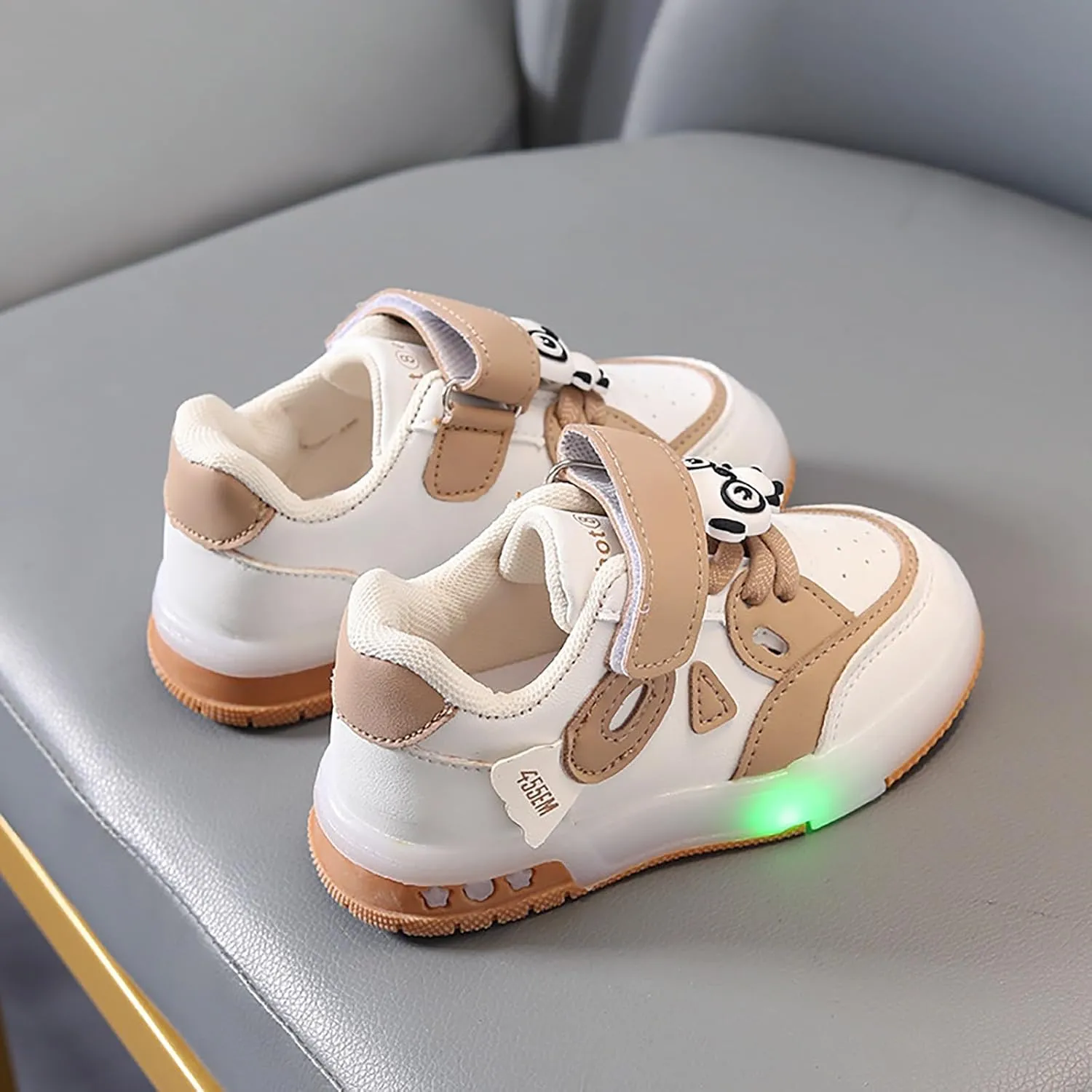 Baby Boys Girls Glitter Sneakers Flat Non Slip First Walking Sport Shoes Toddler Lightweight Sequins No Lace Sneakers