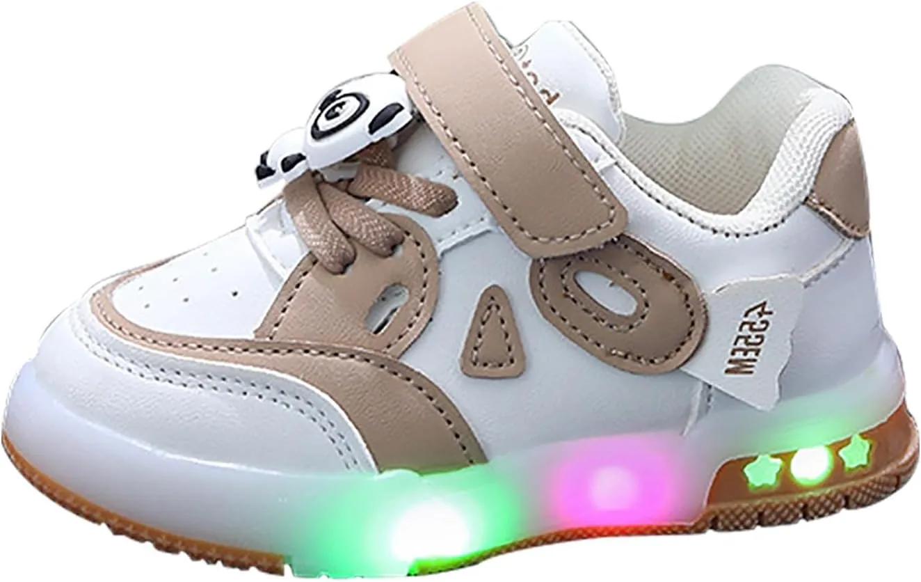 Baby Boys Girls Glitter Sneakers Flat Non Slip First Walking Sport Shoes Toddler Lightweight Sequins No Lace Sneakers
