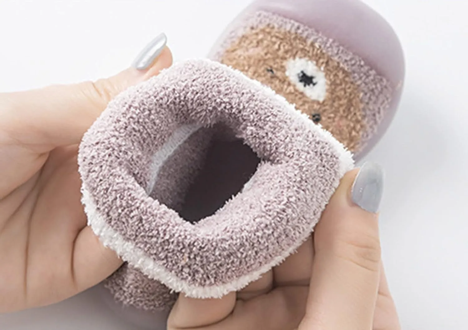 Baby Girl Shoes,Baby Girl Shoes Sock Shoes Anti-Slip Fuzzy Slipper Soft Indoor Work Shoes 0-3 Years