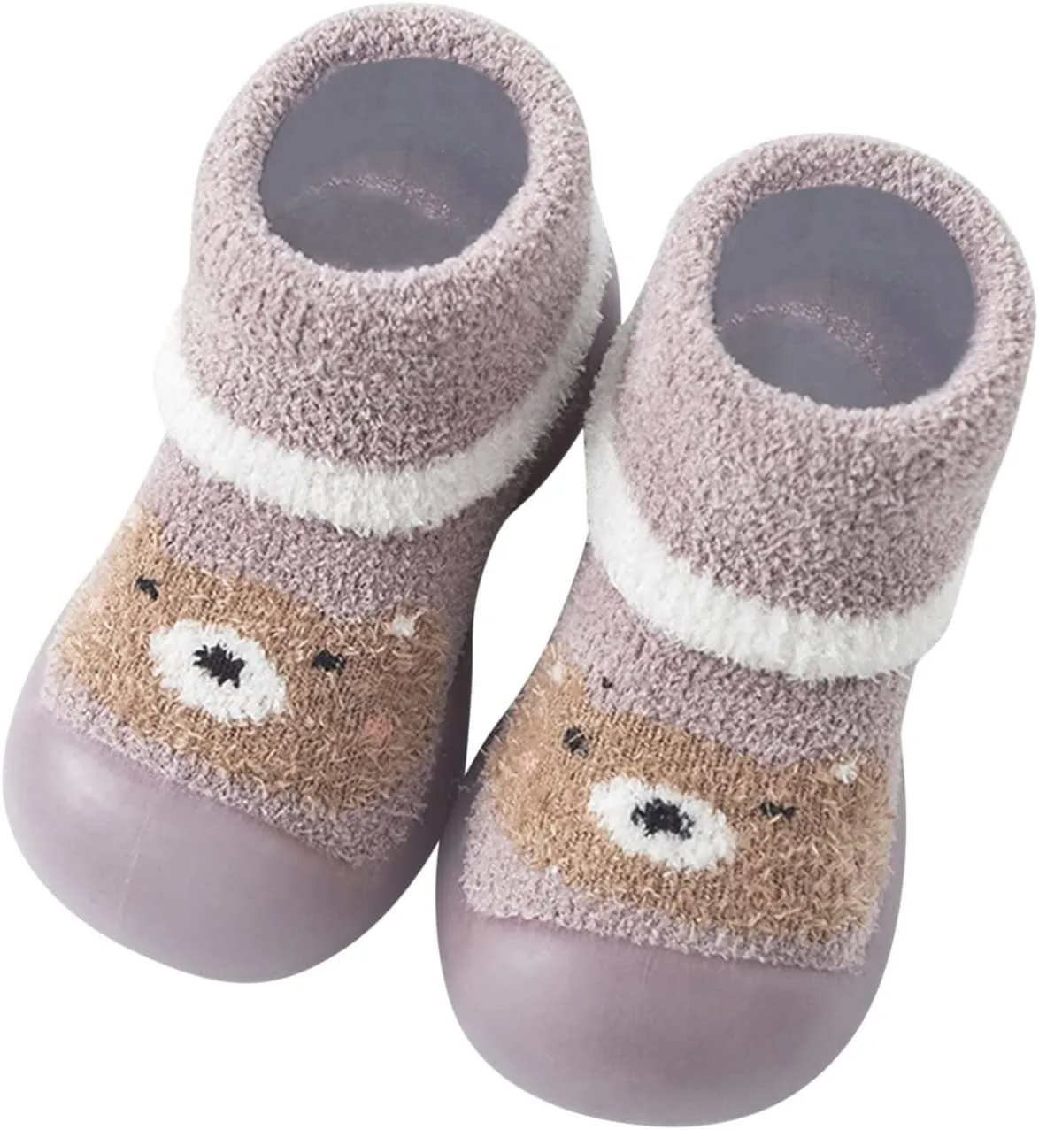 Baby Girl Shoes,Baby Girl Shoes Sock Shoes Anti-Slip Fuzzy Slipper Soft Indoor Work Shoes 0-3 Years