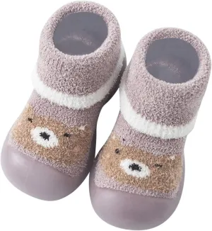 Baby Girl Shoes,Baby Girl Shoes Sock Shoes Anti-Slip Fuzzy Slipper Soft Indoor Work Shoes 0-3 Years