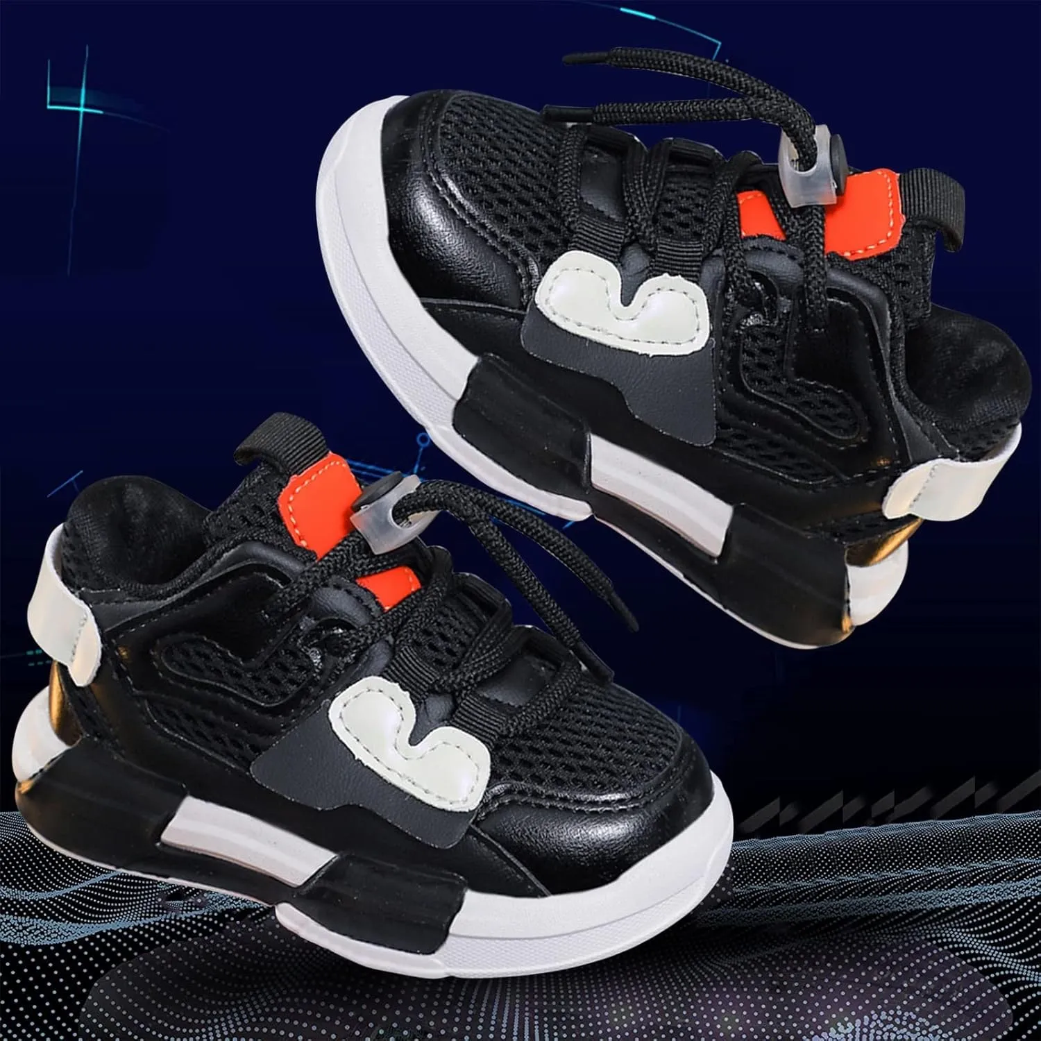 Baby Infant Lace Sneakers Mesh Breathable Padded Sole Non Slip Sport Shoes Toddler Newborn First Walking Casual Shoes
