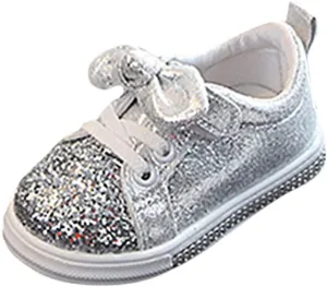 Baby Shoes Run Shoes Boys Bowknot Children Sport Crystal Baby Girls Sequins Bling Baby Shoes Cute
