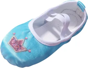 Ballet Slippers for Girls Ballet Shoes Soft Leather Cute Dance Practice Shoes for Toddler Kids No-Tie Dance Shoes