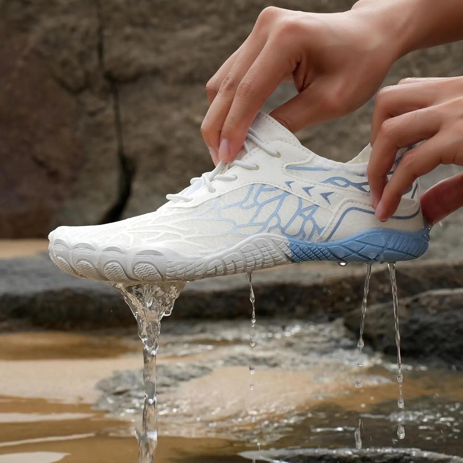 Barefoot Shoes for Women,Non-Slip Outdoor Shoes Quick-Drying Water Shoe for Men and Women Wide Toe Non Slip Sports Shoe Lightweight Waterproof Sneakers for Running