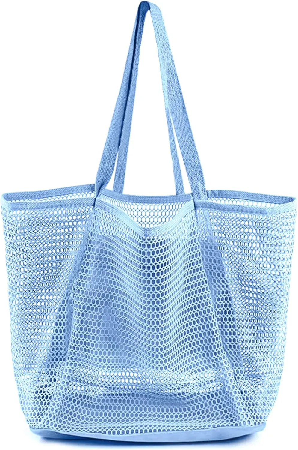 Beach Bags for Women, Foldable Mesh Tote Bag with Mini Pocke, Womens Shoulder bag for Travel Beach Essentials Swimming Pool