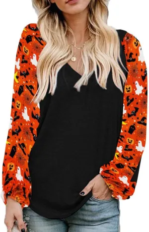 Beyove Boho Tops for Women Long Sleeve Fall Bohemian Casual Loose Fit Shirt Hippie Western Dressy Blouses