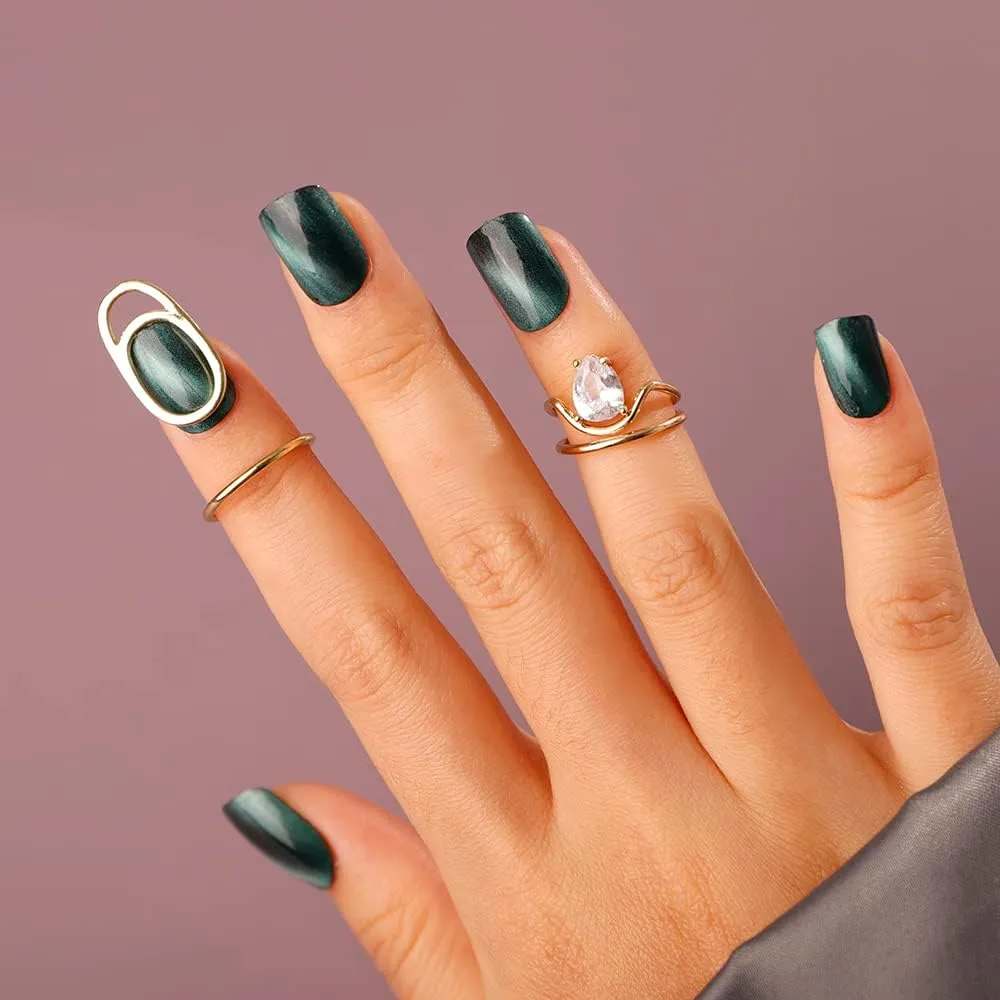 Boho Small Cute Gold Fingertip Ring Knuckle Nail Jewelry for Women Fashion Knuckle Jewelry