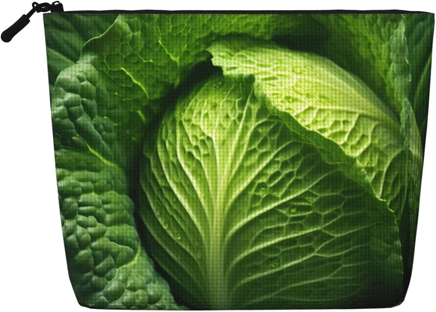 Bright Cabbage Print Cosmetic Bags for Women Large Capacity Purse Travel Toiletry Zipper Storage Pouch