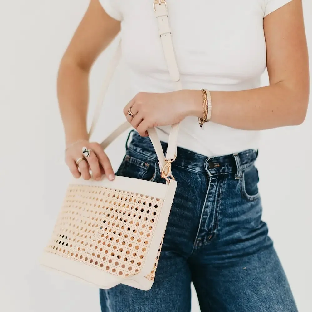 Bryce Woven Bucket Bag