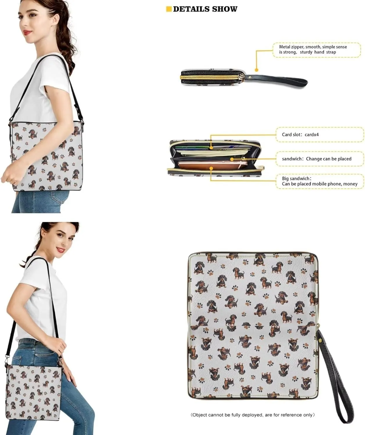 Bucket Crossbody Bag Set for Women Lady, Leather Purse and Wallet Set Large Bucket Bag with Wallet