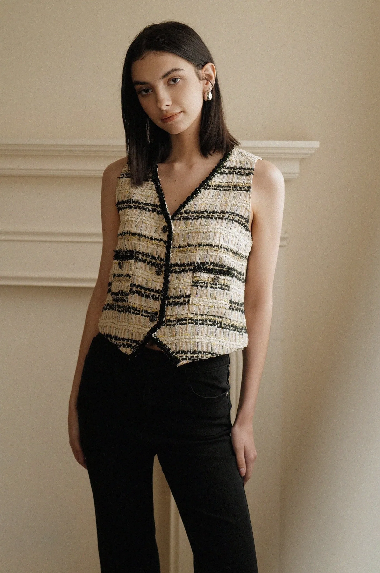 Cafe de flore tweed vest