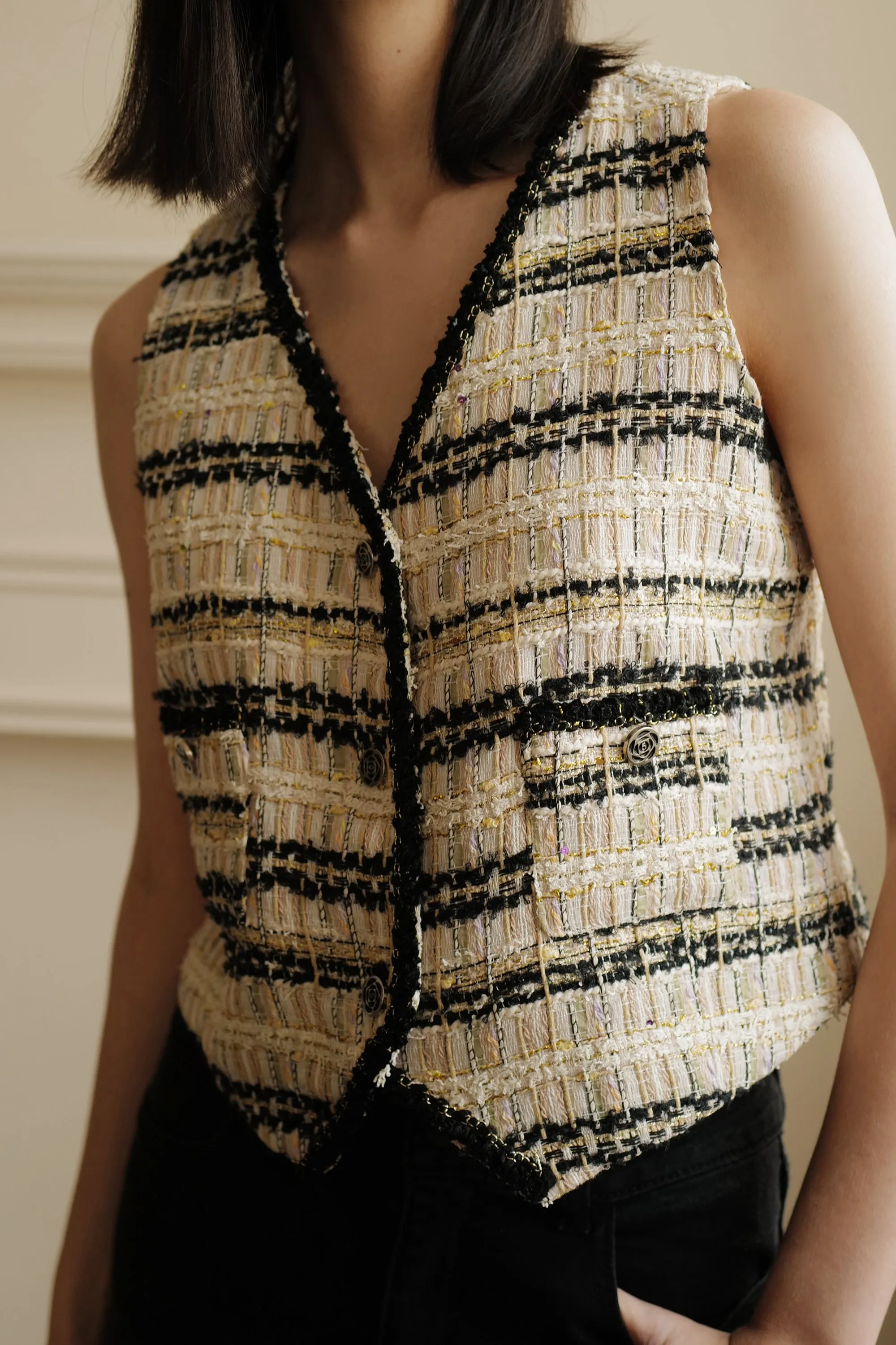 Cafe de flore tweed vest