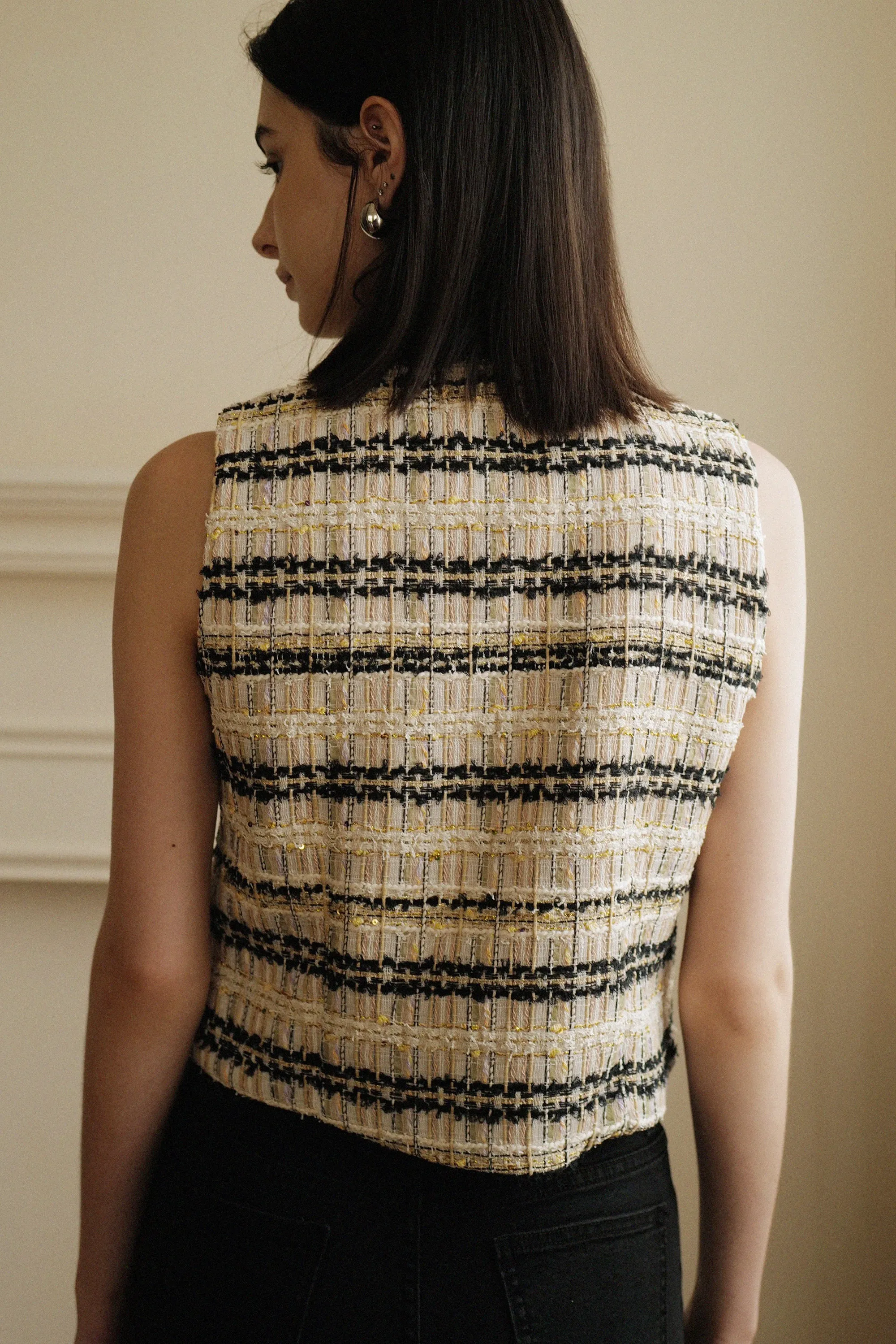 Cafe de flore tweed vest