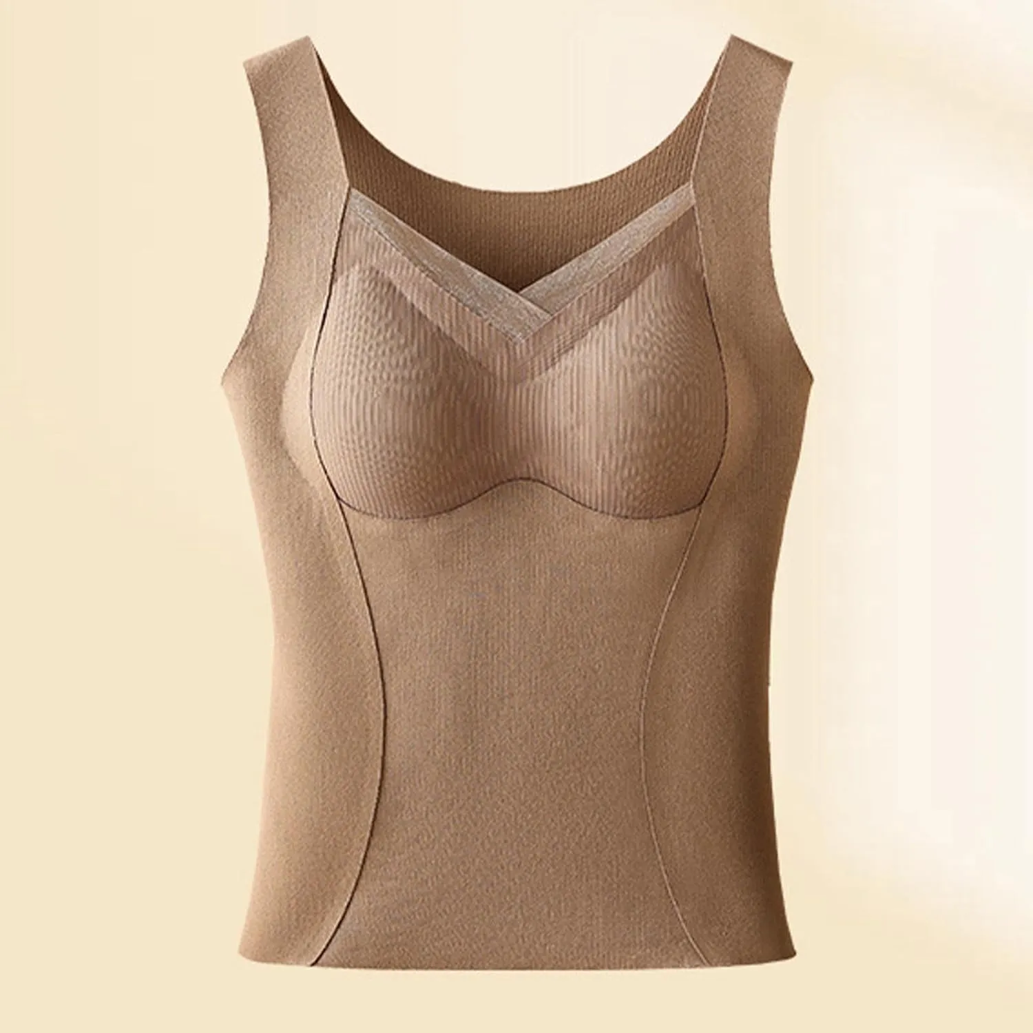 Cami Shaper for Women Tummy Control Built in Bra Camisole Seamless Compression Tank Top 2025 Shapewear Body Shaper