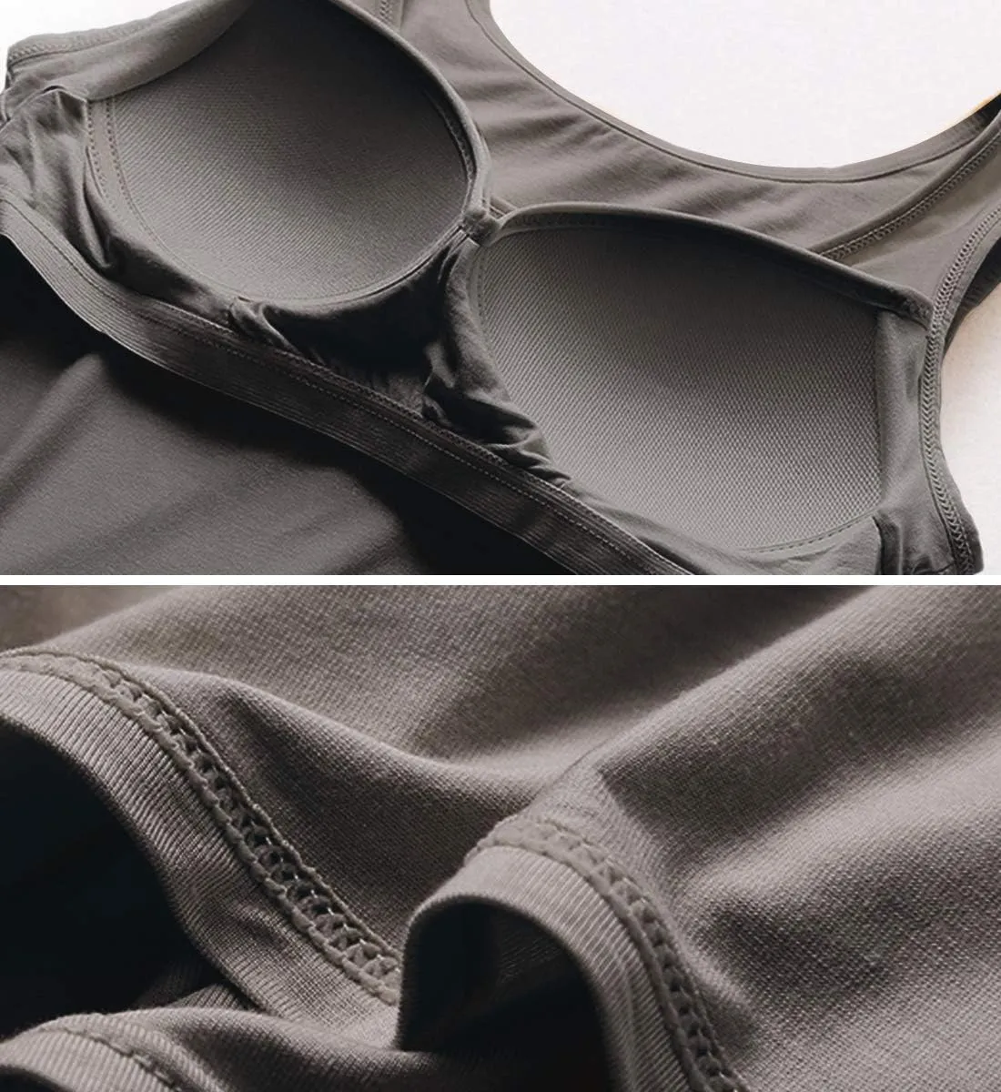 Camisoles for Women with Built in Bra,Basic Yoga Top Layering Tank Top Padded Bra Undershirt(S-3XL)