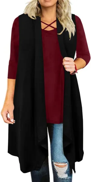 CARCOS Plus Size Cardigan for Women Solid Color/Star/Plaid/Striped Open Front Tops XL-5XL