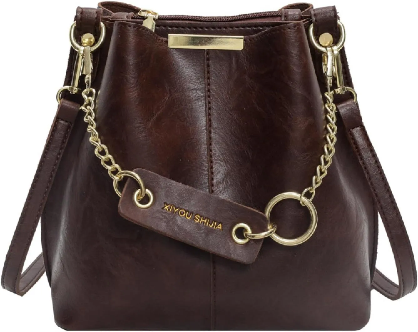 Chain Hand-carried Crossbody Bucket Bag Women's Bag