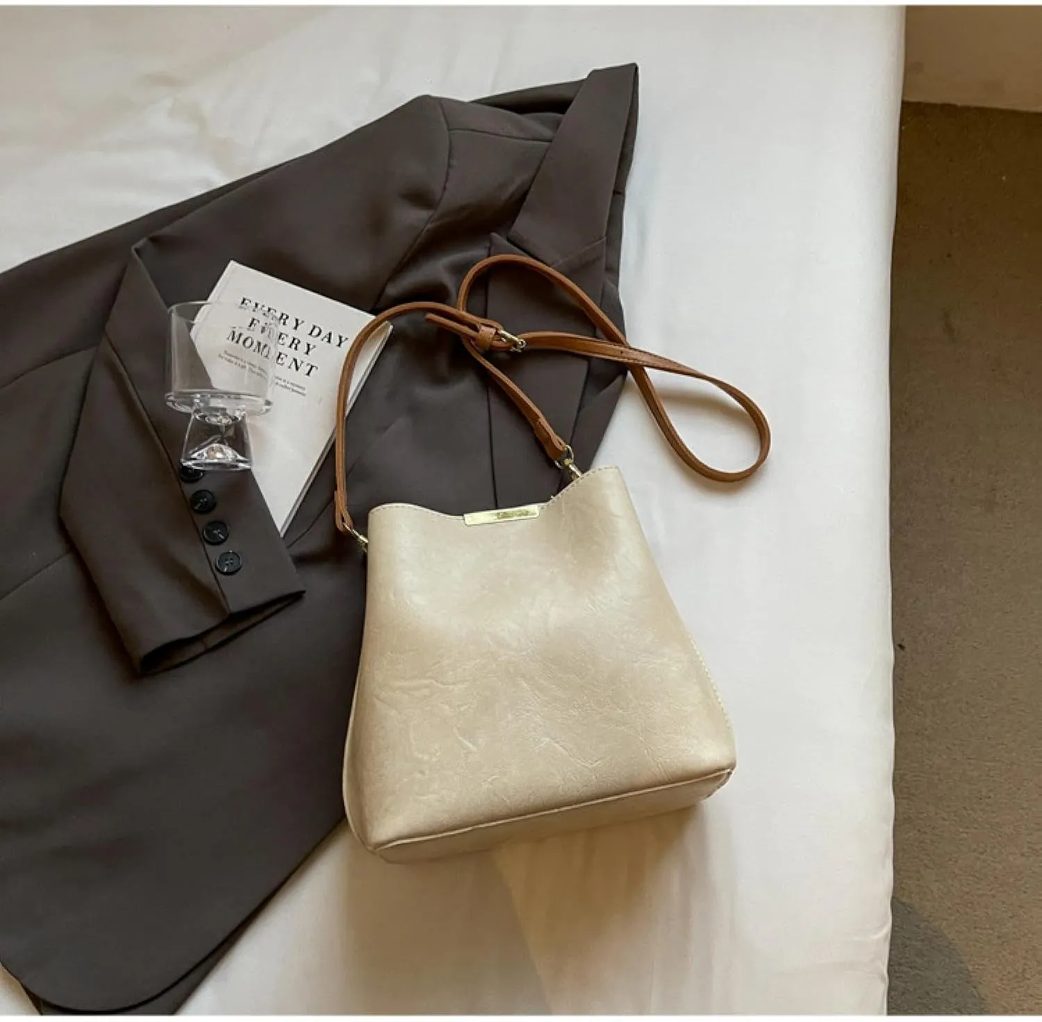 Chain Hand-carried Crossbody Bucket Bag Women's Bag