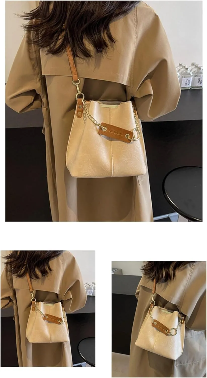 Chain Hand-carried Crossbody Bucket Bag Women's Bag