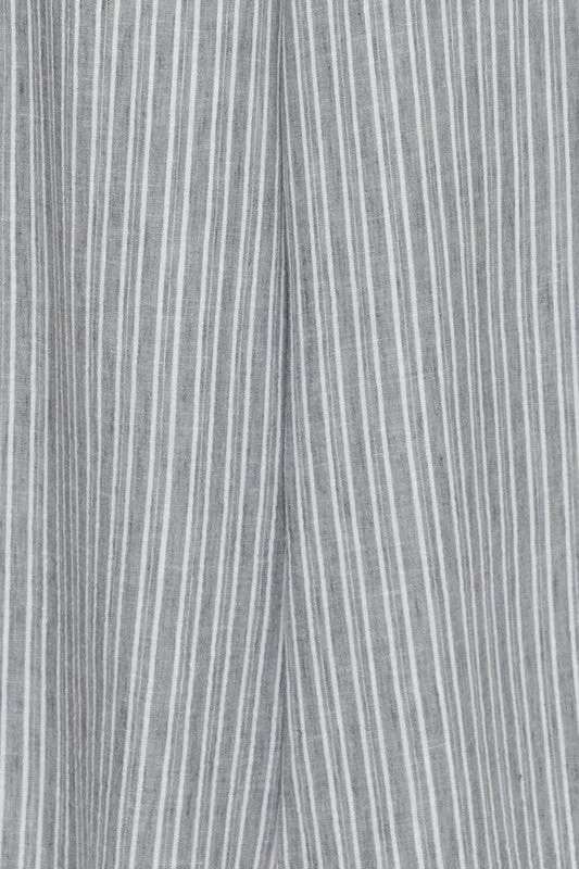 Charcoal Ivory Stripe Full Pant