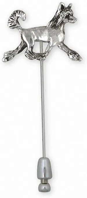 Chinese Crested Jewelry Sterling Silver Chinese Crested Brooch Pin Handmade Dog Jewelry CC5-SP