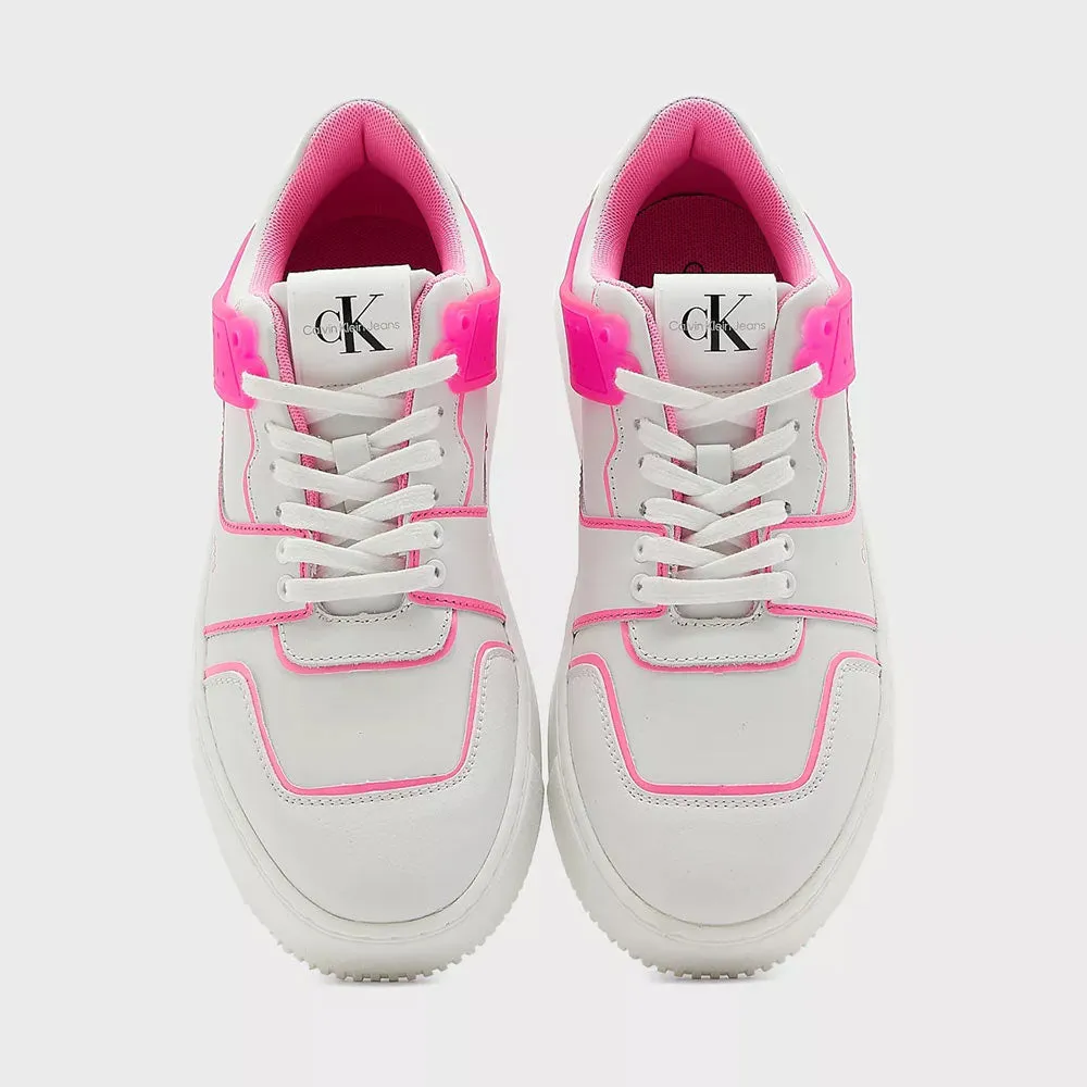 Chunky Cupsole Laceup Low Tpu Sneaker - White Multi