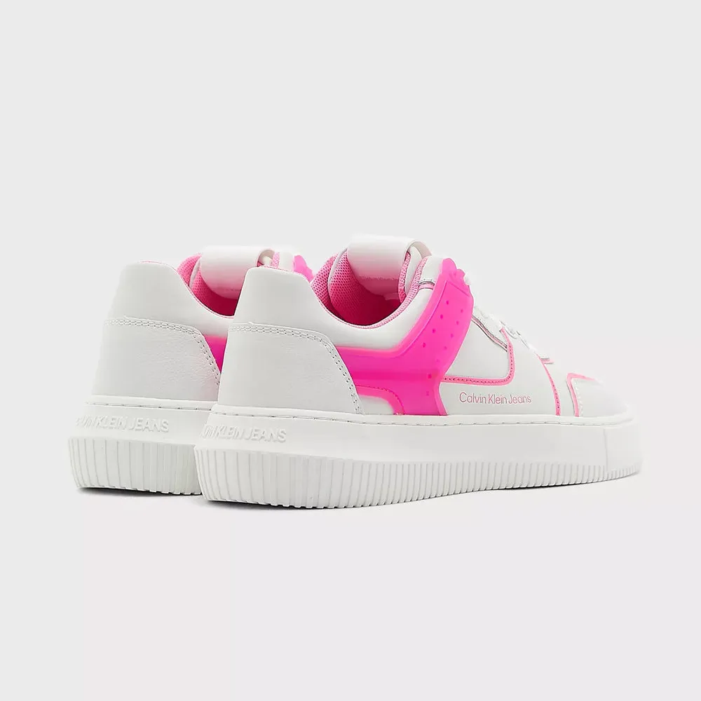 Chunky Cupsole Laceup Low Tpu Sneaker - White Multi