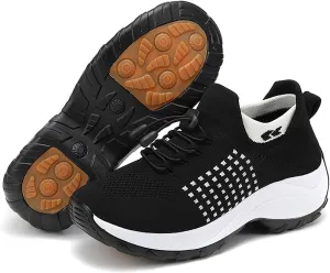 Comfort Wear Orthowear Shoes for Women Men, Fashion Comfortwear Ortho Shoes for Women Plantar Fasciitis,Stretch Cushion Thick Bottom Comfortable