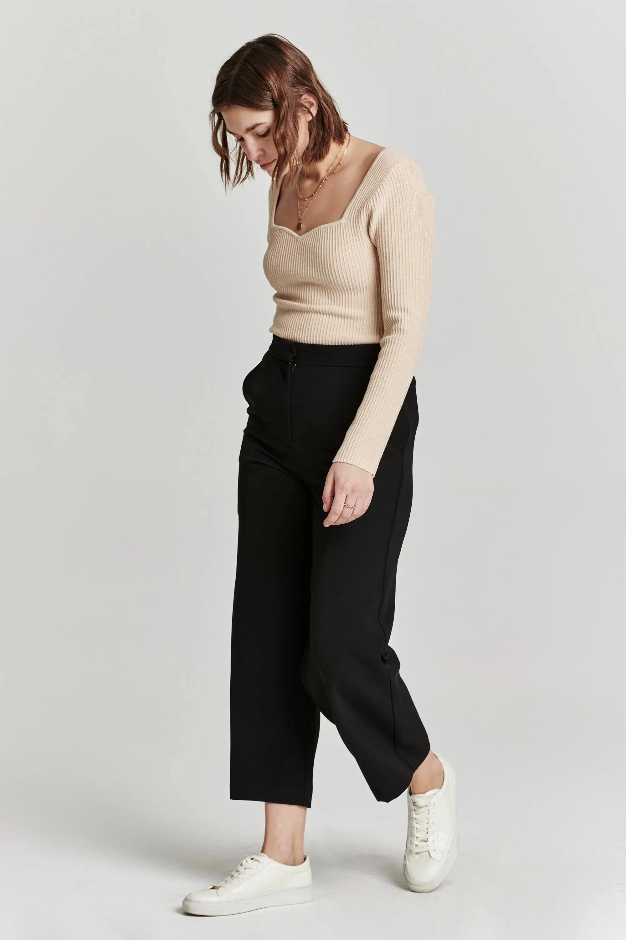 denali high rise wide leg crop pant