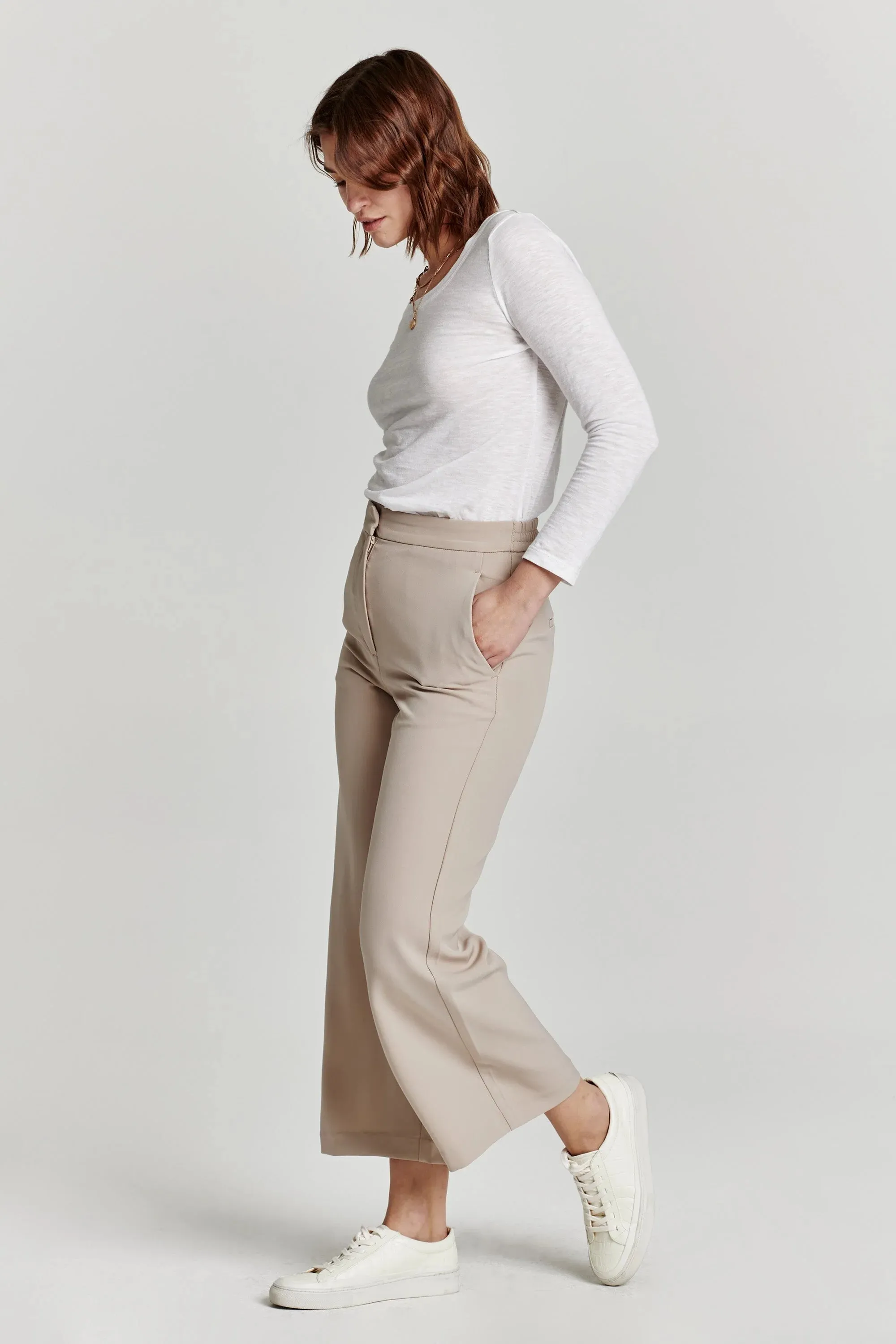 denali high rise wide leg crop pant