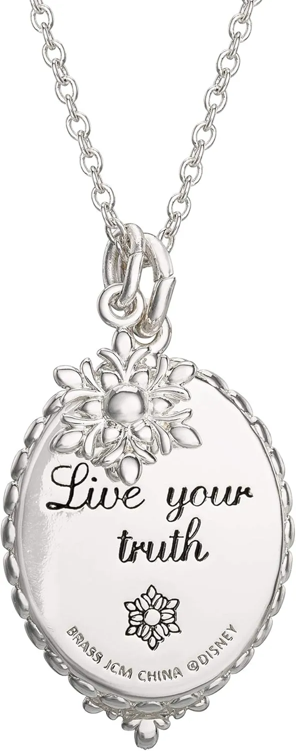 Disney Frozen II Necklace - Frozen Necklace with Anna or Elsa Pendant Jewelry - Frozen Jewelry