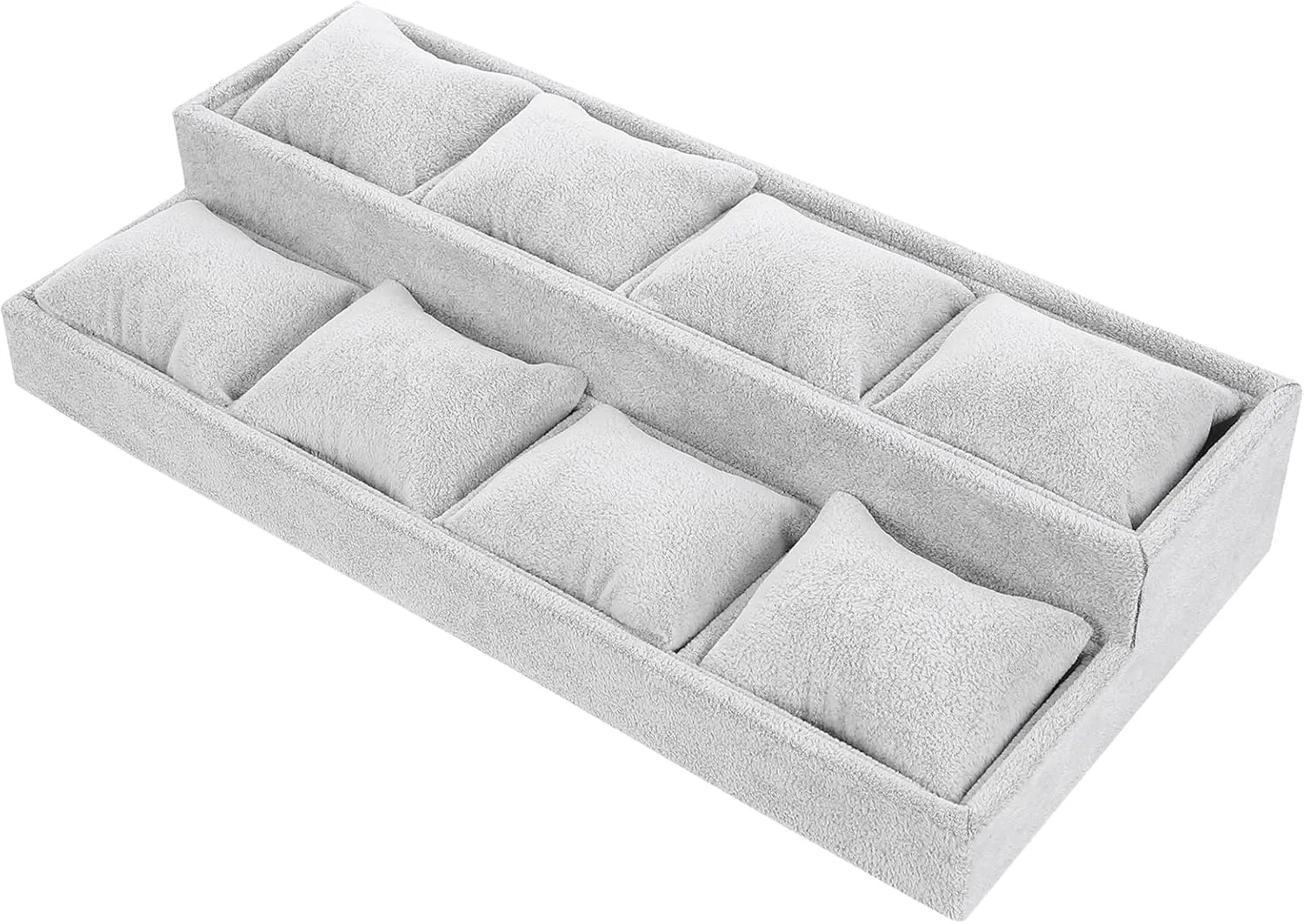 Display Tray Watch Organizer Jewelry Tray Velour Jewelry Tray Bracelet Bangle Watch Display Holder Hand Chain Bracelet Watch Bracelet Jewelry Pillow Tray Trapezoidal Showcase