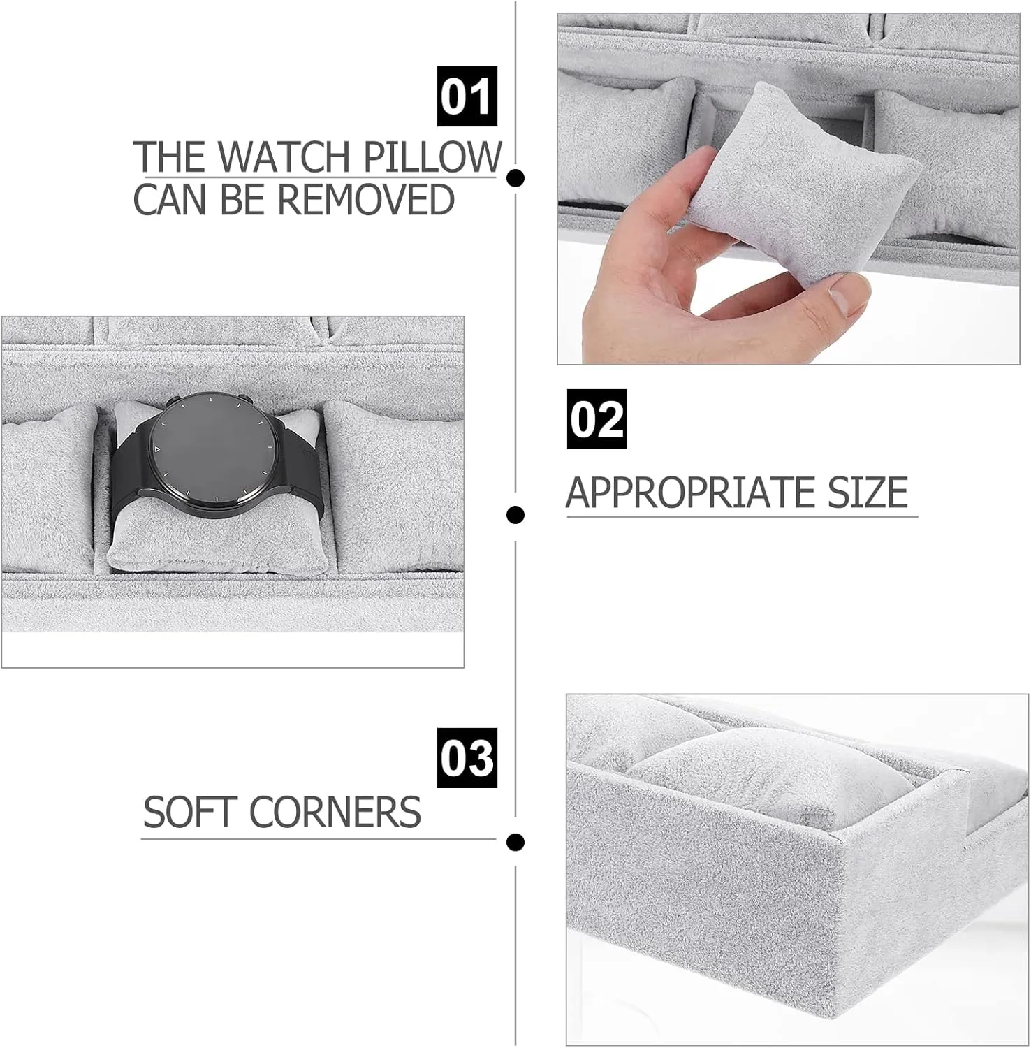 Display Tray Watch Organizer Jewelry Tray Velour Jewelry Tray Bracelet Bangle Watch Display Holder Hand Chain Bracelet Watch Bracelet Jewelry Pillow Tray Trapezoidal Showcase
