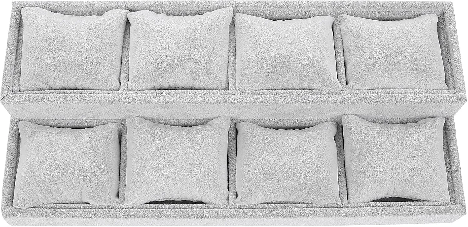 Display Tray Watch Organizer Jewelry Tray Velour Jewelry Tray Bracelet Bangle Watch Display Holder Hand Chain Bracelet Watch Bracelet Jewelry Pillow Tray Trapezoidal Showcase