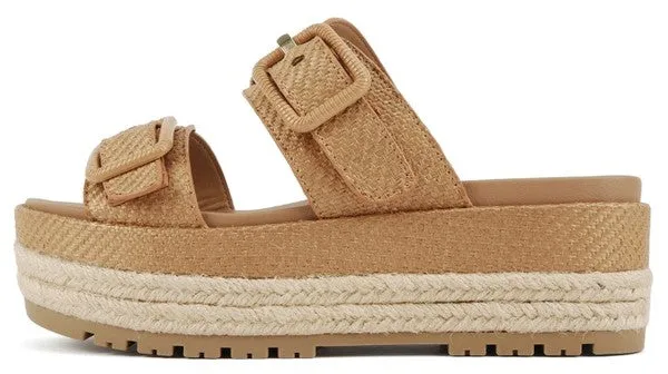 Double Strap Buckle Sandal