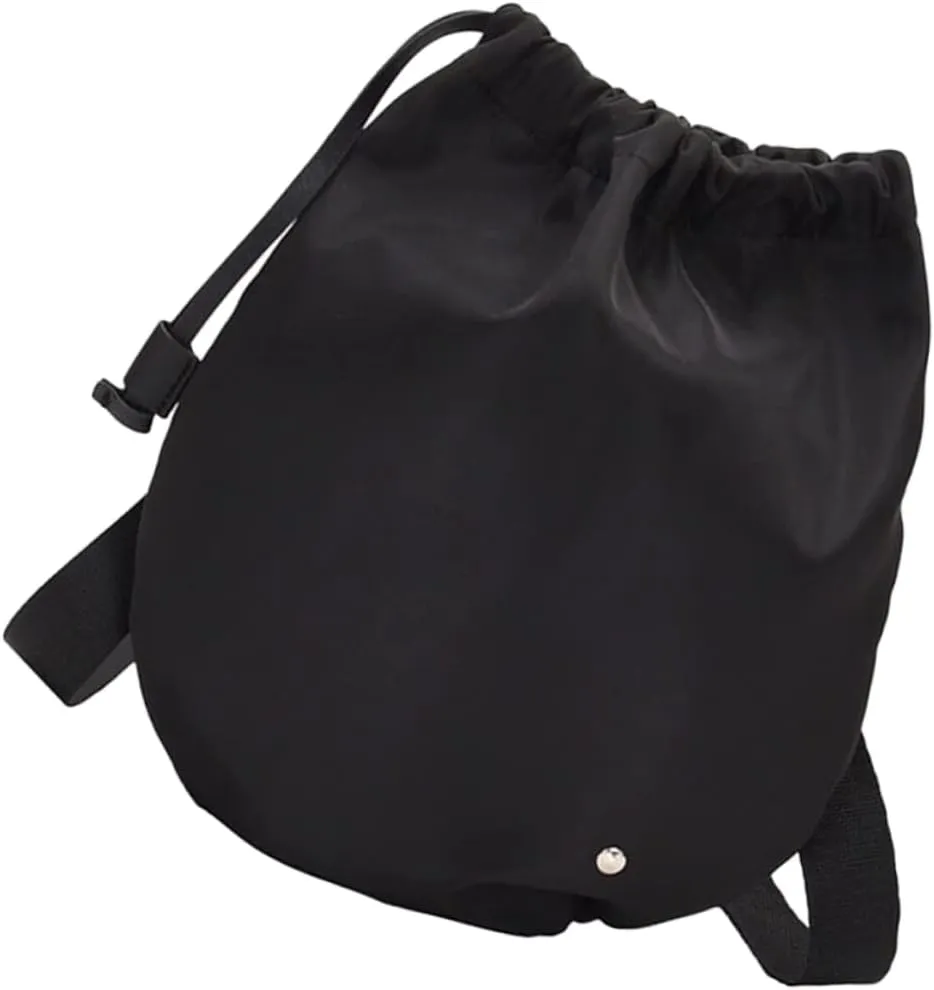 Elegant Oxford Fabric Women's Shoulder Bag Drawstring Bucket Style Crossbody Bag for Girls Ladies