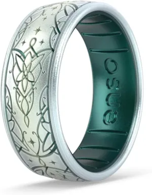 Enso Rings Lord of the Rings Collection - Comfortable DualTone Silicone Rings - Flexible Design