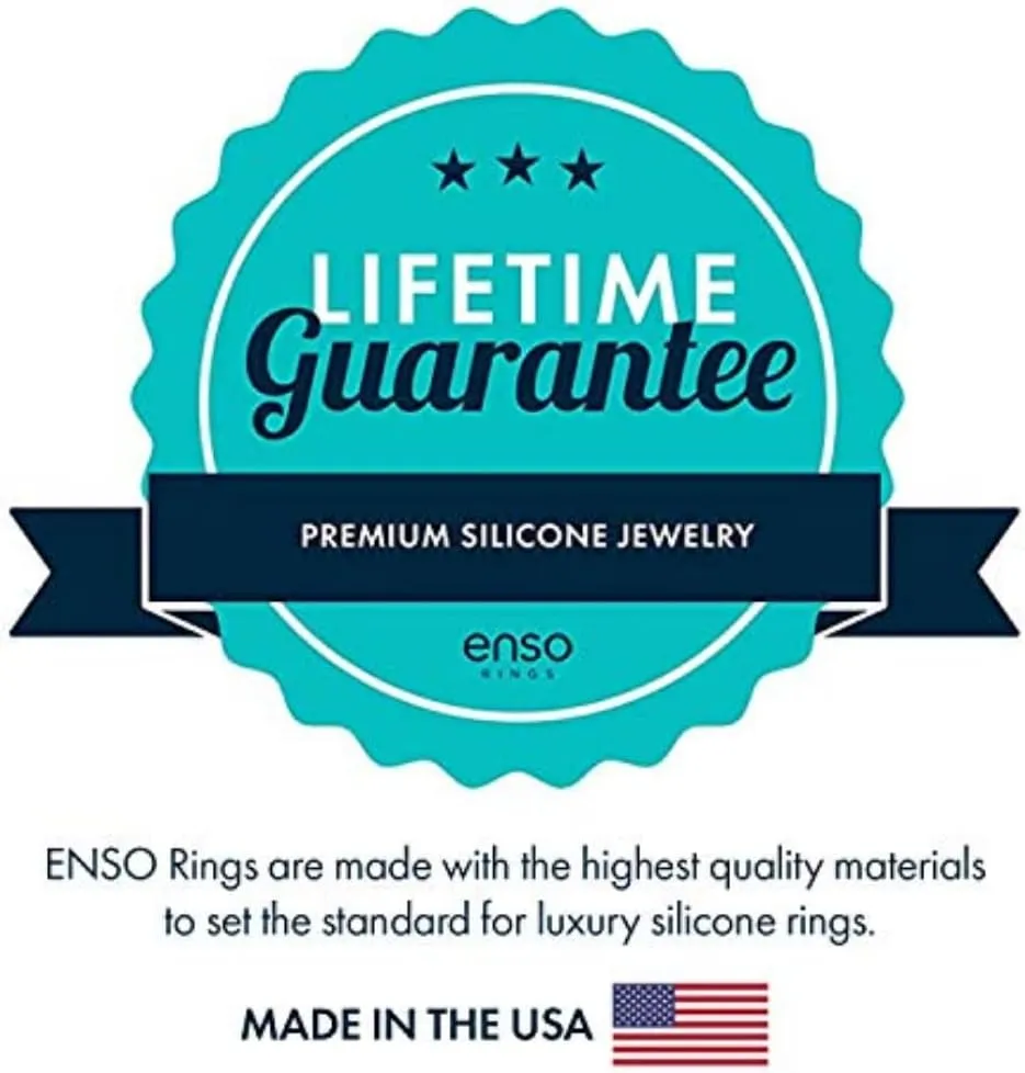 Enso Rings Lord of the Rings Collection - Comfortable DualTone Silicone Rings - Flexible Design