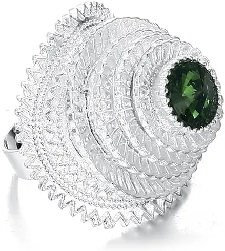 Ethiopian Jewelry Sets Nigeria Eritrea Kenya Habesha Silver Color Women Zircon Stone Jewelry Set
